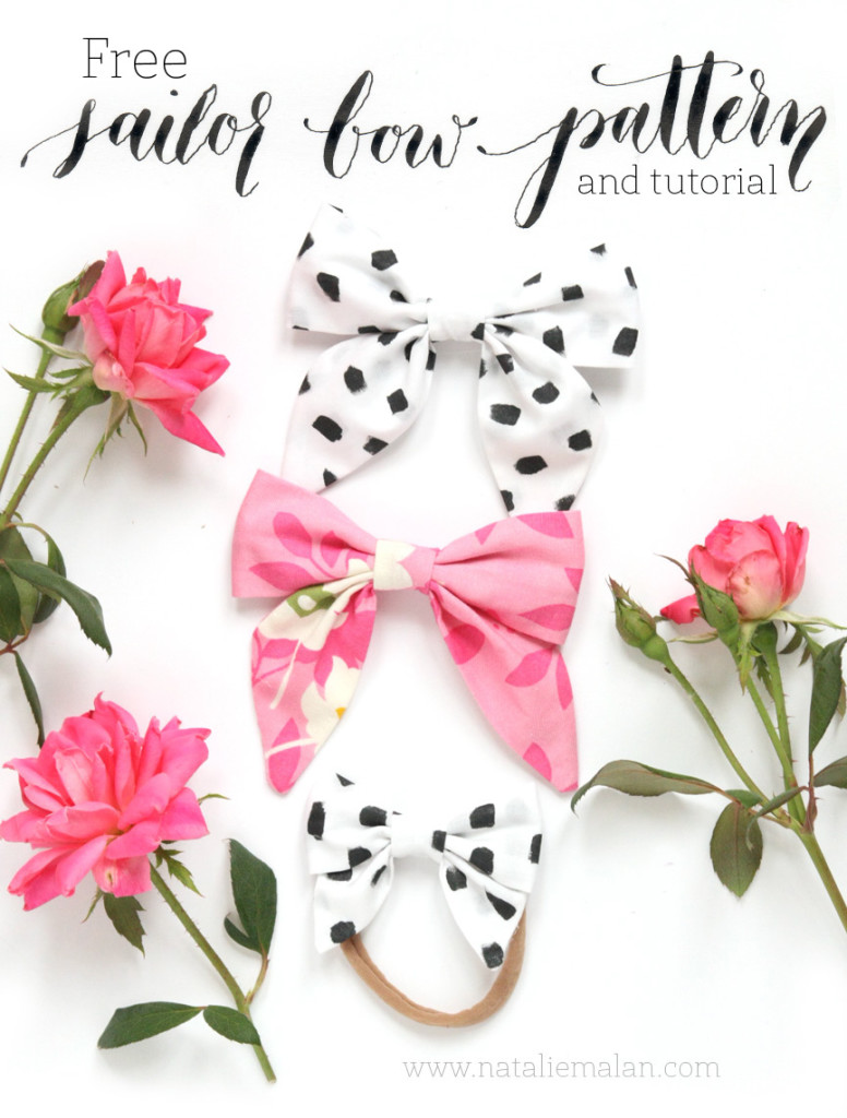 DIY Sailor Bow Tutorial and Free Pattern - Natalie Malan